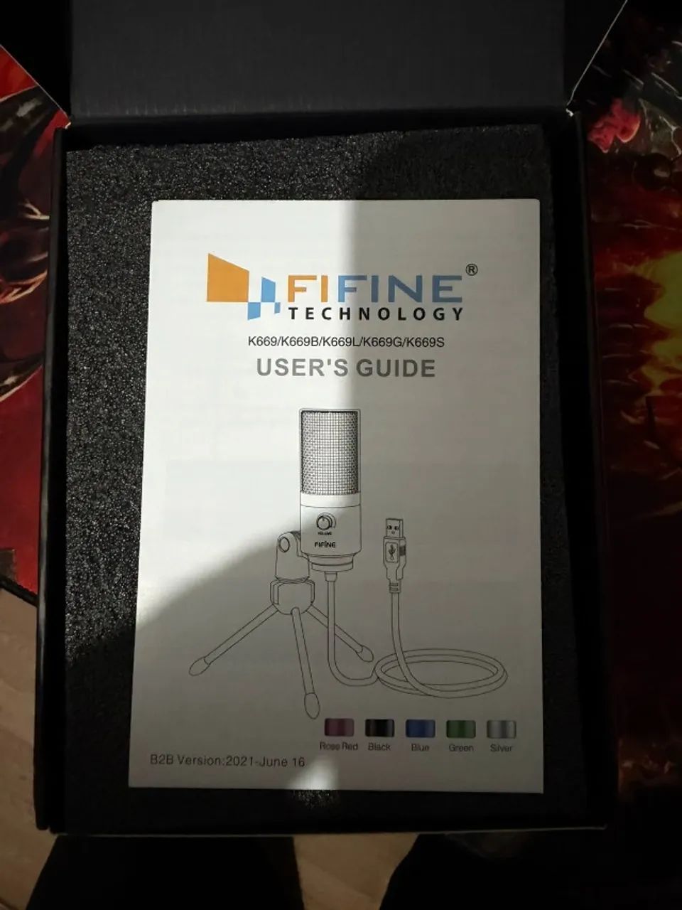 Microfone Fifine K669 Usb Condensador Cardióide Preto - Foto 3