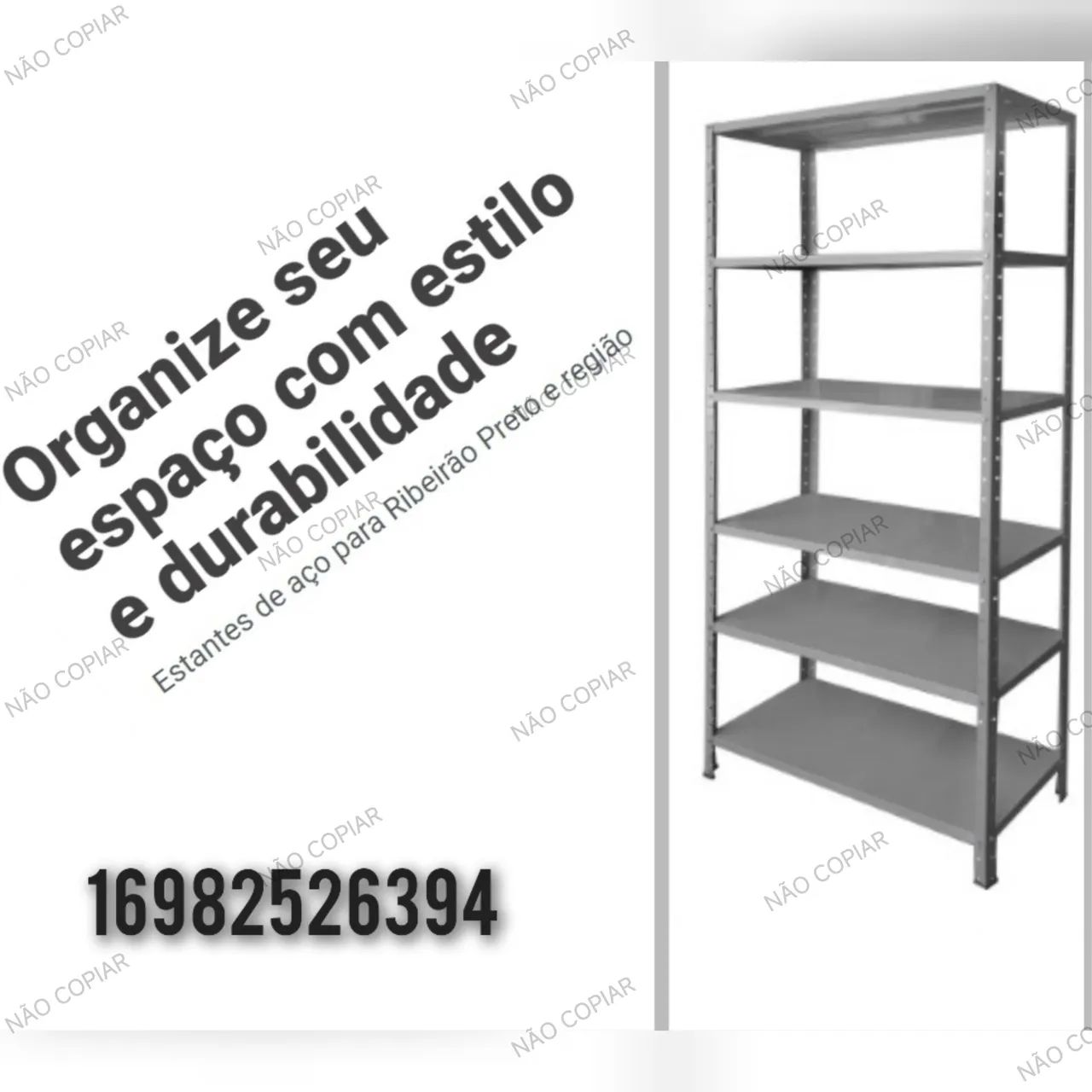 Estantes de ferro reforças  - Foto 3