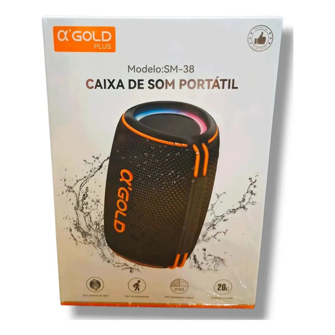 Caixa de som a'gold sm-38 