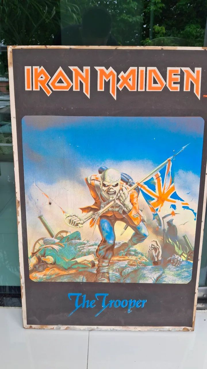 Antigo Poster Iron Maiden.