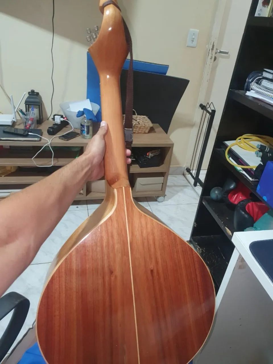 Guitarra Portuguesa de Coimbra Legítima - Vintage (Fabricada em Portugal) - Impecável - Foto 3