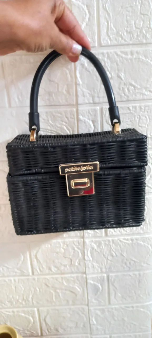 Bolsa de mão petite Jolie original preta - Foto 5