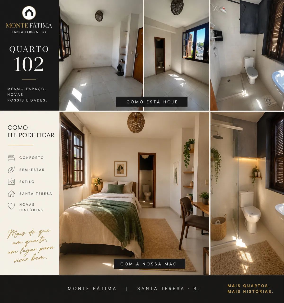 QUARTOS E SUÍTES EM SANTA TERESA ? A PARTIR DE R$ 950 COM CONTAS* - Foto 3