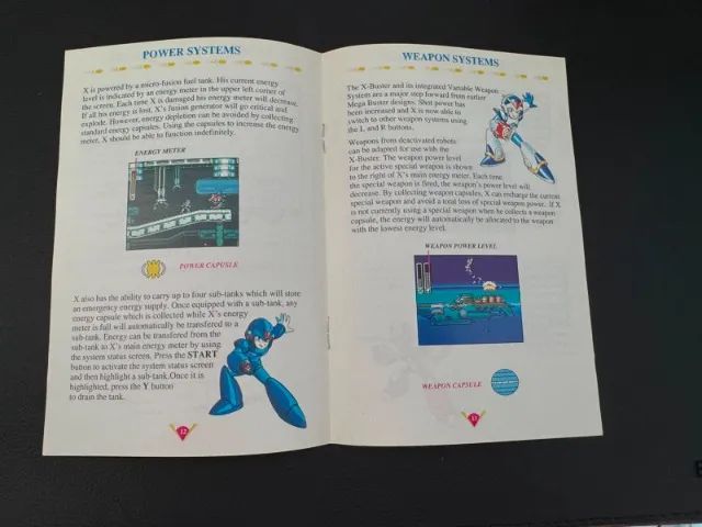 Manual Mega Man X Super Nintendo Original Colorido - Foto 3