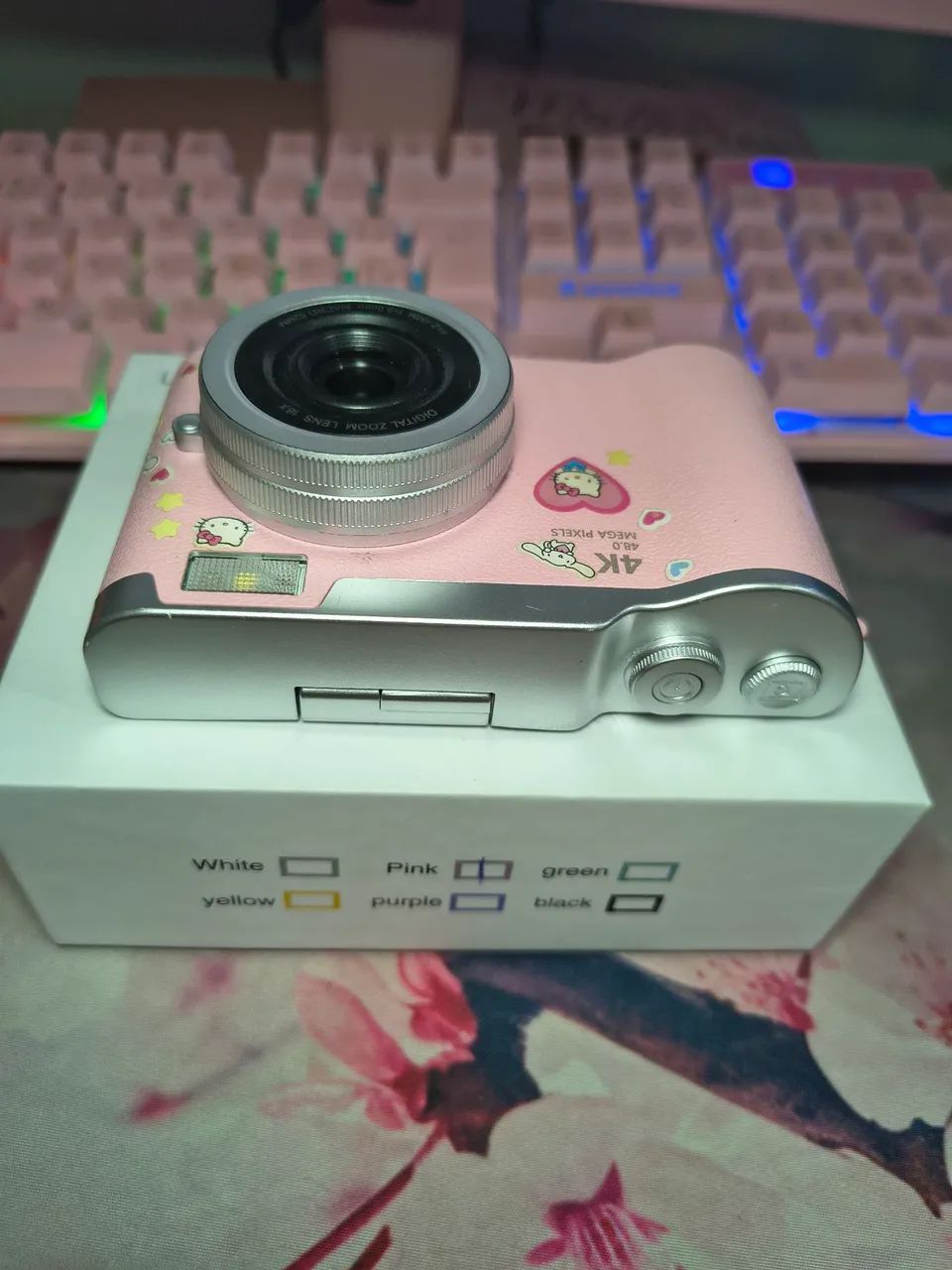 Câmera digital rosa fofa - Foto 5