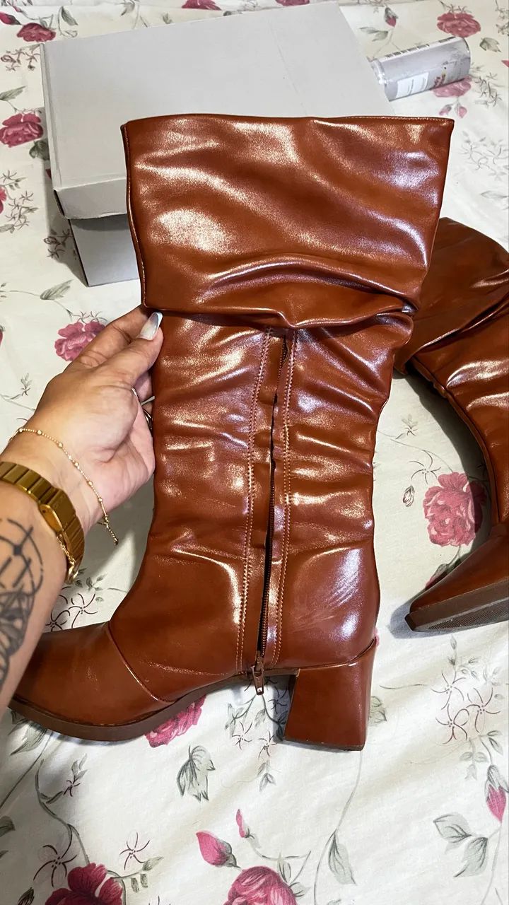 Bota caramelo 38 - Foto 5