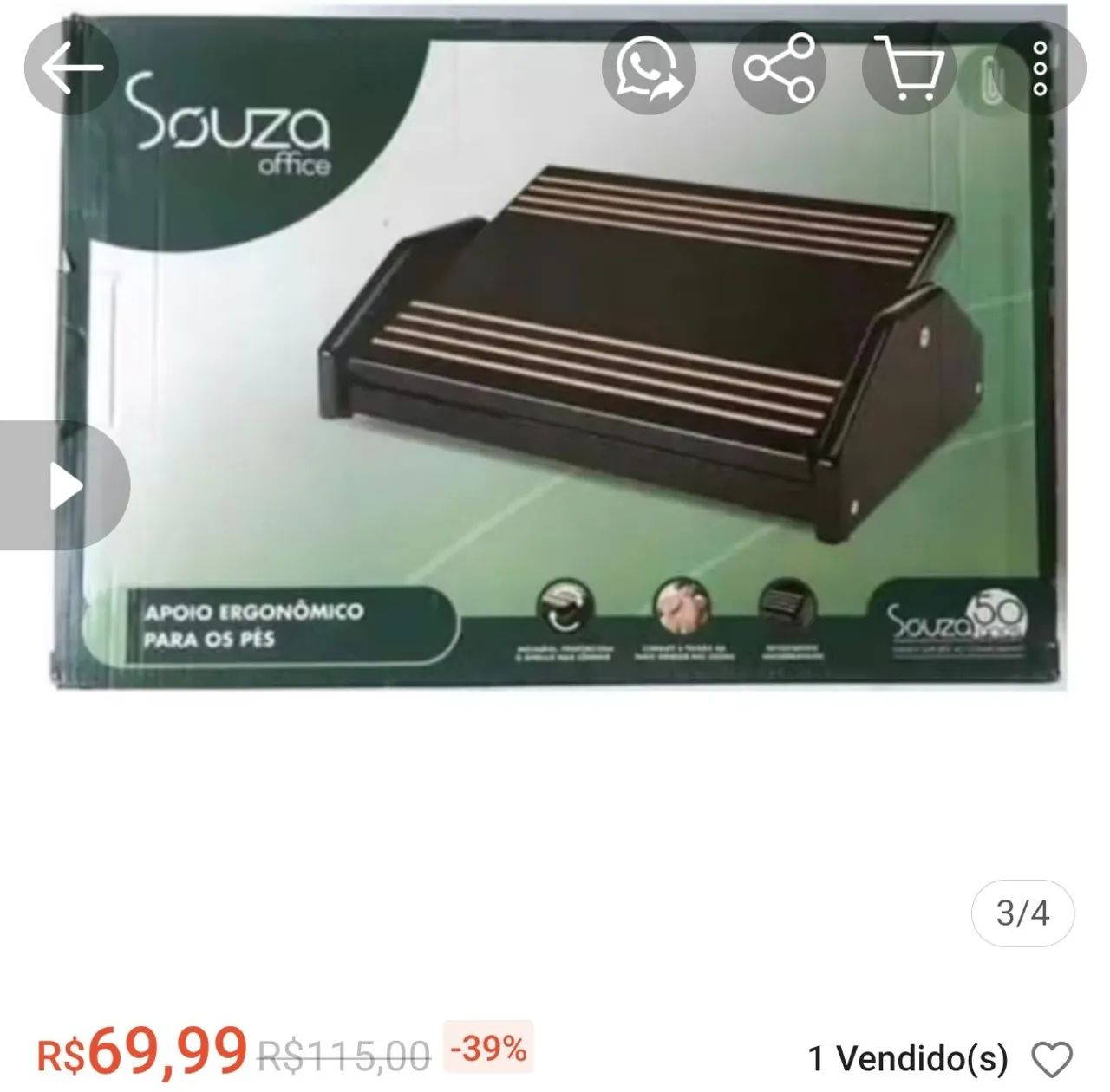 Apoio ergonômico para pé  - Foto 5