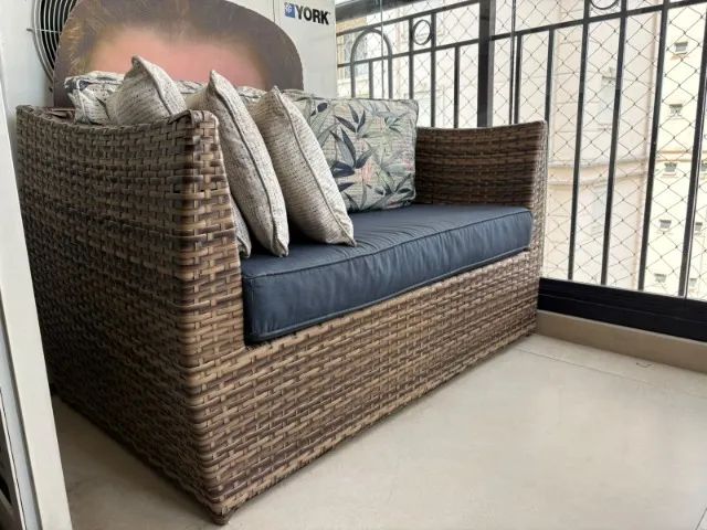 Poltrona de Vime e Mesa para Varanda. - Foto 3