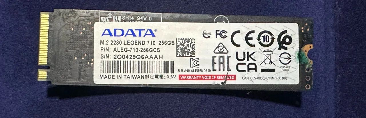 Ssd Adata Legend 710 256gb Nvme M.2 - Foto 2