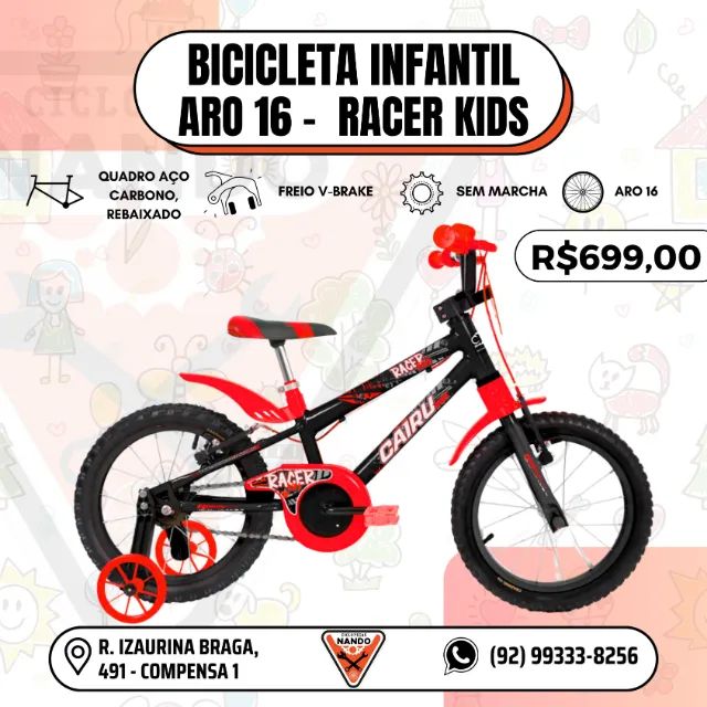 BICICLETA INFANTIL ARO 16 MASCULINA - Foto 3