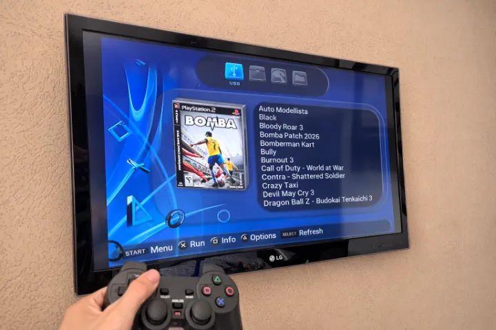 Playstation 2 SLIM Com HD PS2 SLIM  - Foto 2