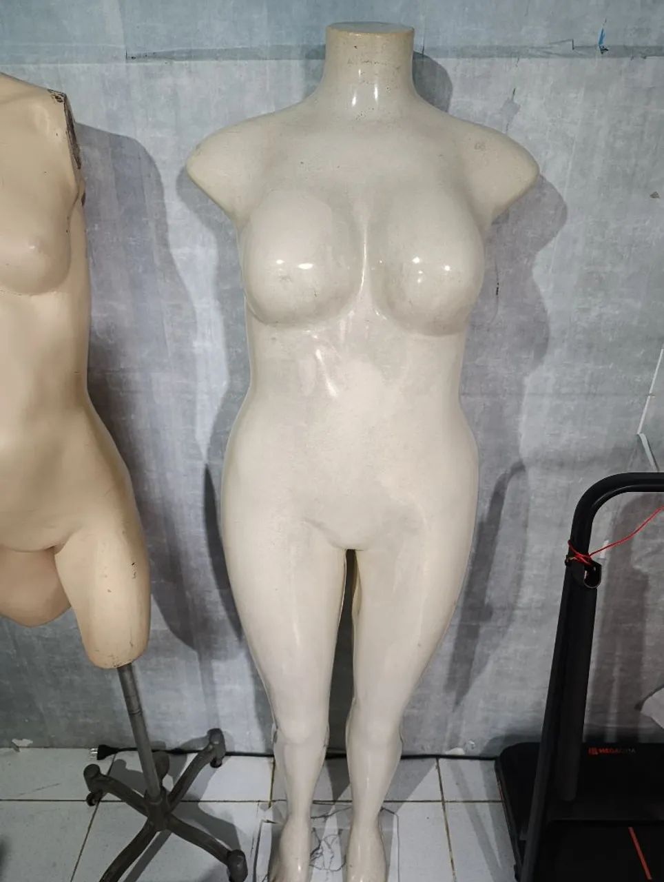Manequim feminino Plus e slim 