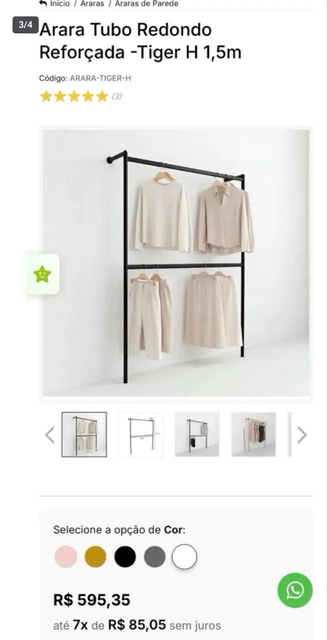 Arara de roupas  - Foto 3