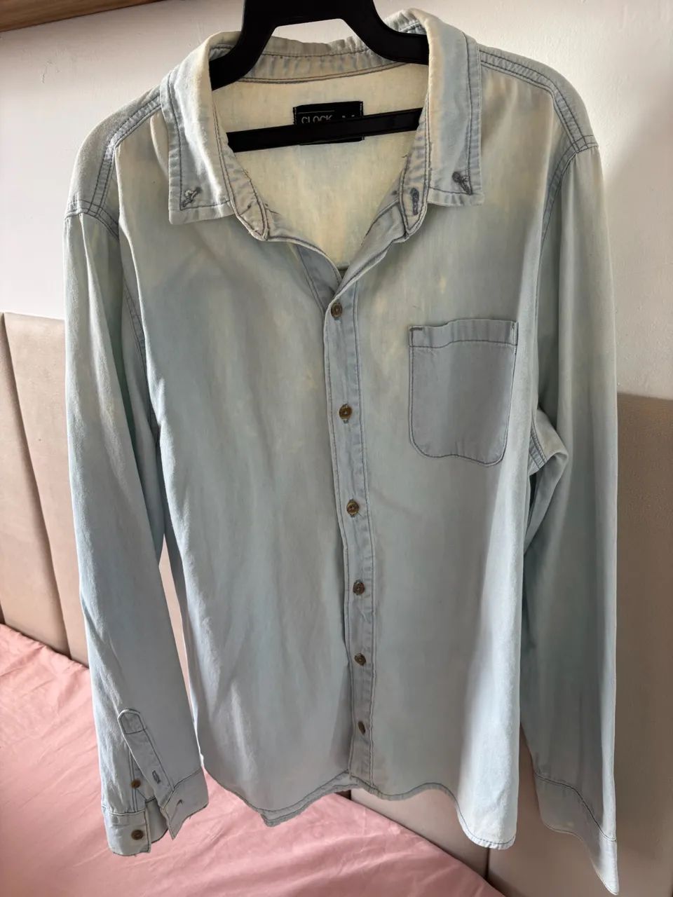 Camisa jeans masculina