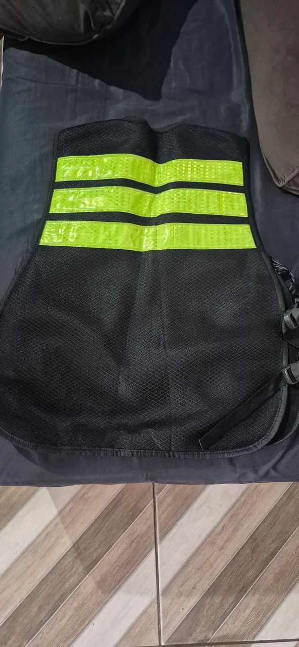 Colete de motoqueiro refletivo com bolso regulável - Foto 2