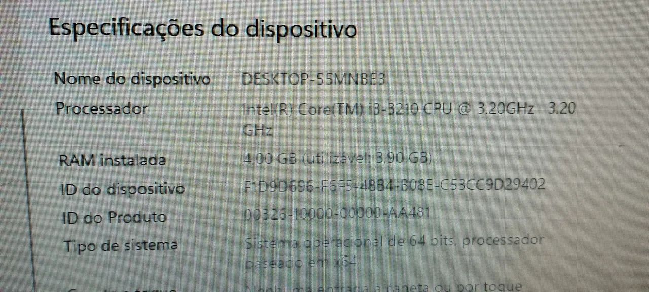 Pc core i3 3,30  windows11  4 ram HD 320