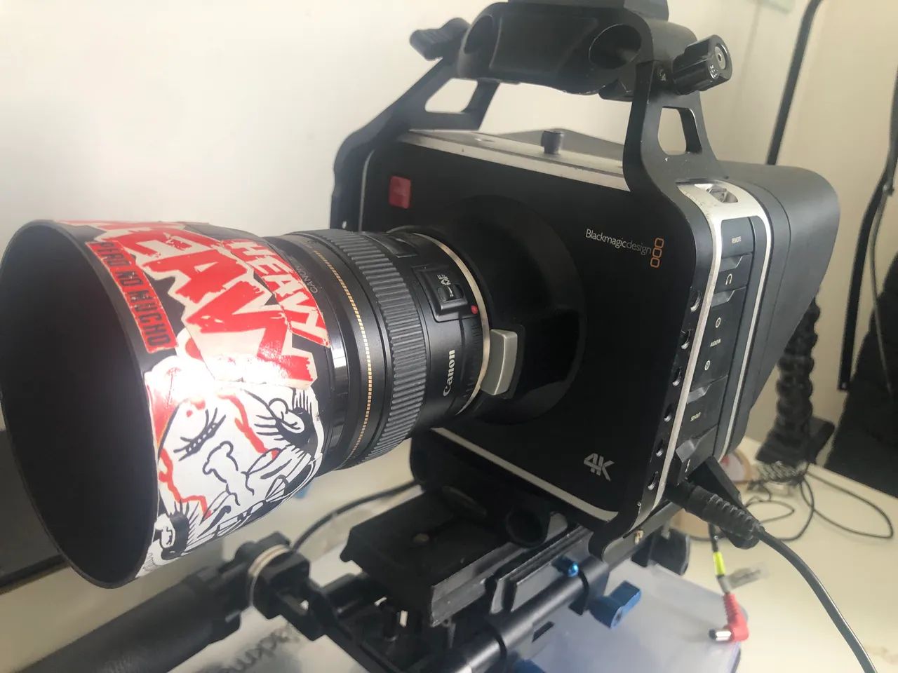 Filmadora blackmagic production 4k completa 