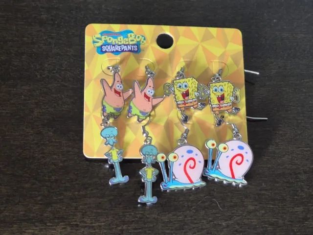 Kit 6 Pares De Brincos Bob Esponja. Salesone. Original!