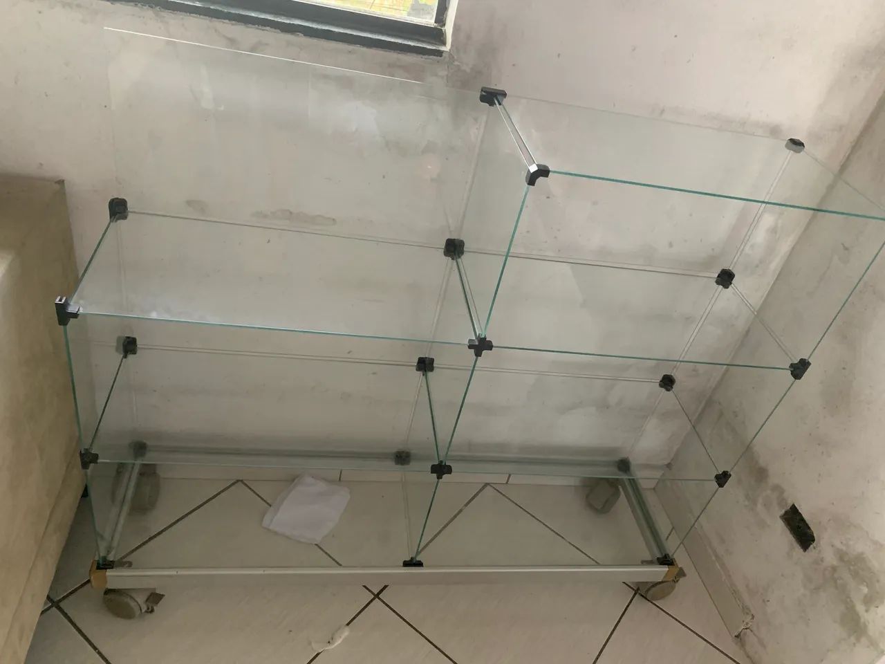 Expositor/vitrine de vidro 