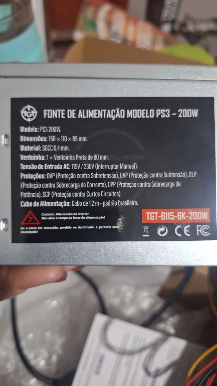 Vendo Fonte de Alimentação  200w PIXAU 