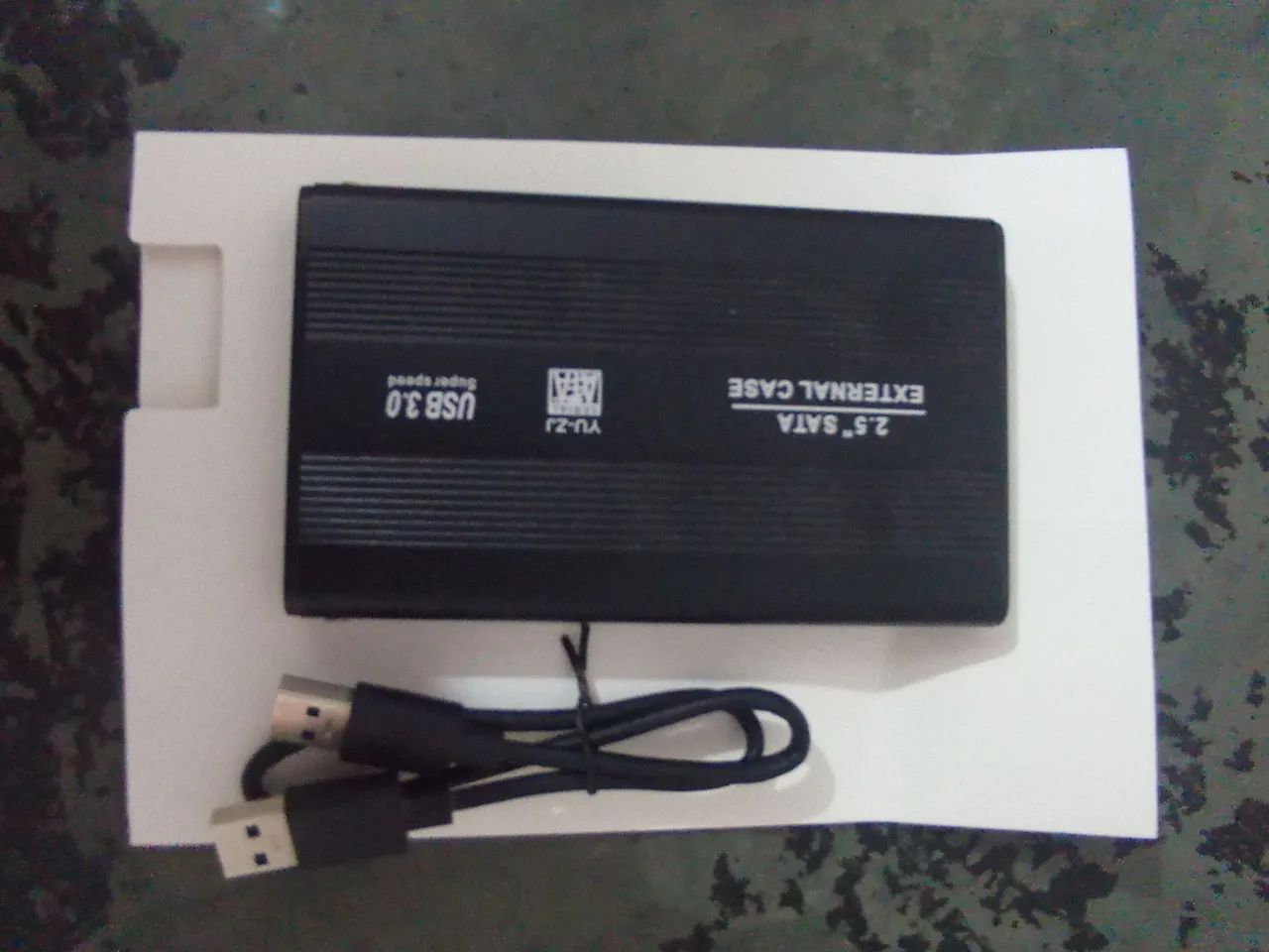 case externo USB 3.0 para HD/SSD SATA de 2.5 polegadas.