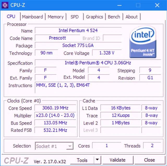 Processador Intel Pentium 4 524 3.06GHz LGA 775 - Foto 3