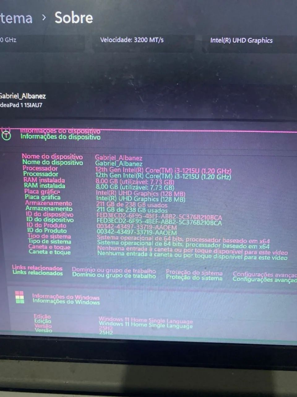 !OPORTUNIDADE! Notebook Lenovo Ideapad 1 15IAU7  - Foto 4