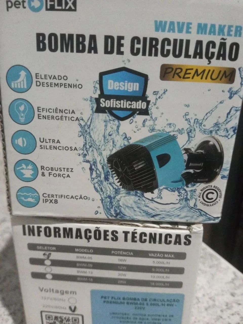Vende-se 2 Bombas de circulação para aquários, da marca Pet flix novas na caixa ... - Foto 3