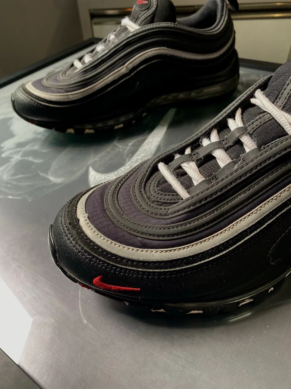 ? NIKE AIR MAX 97 ? BLACK / WHITE / RED - Foto 2