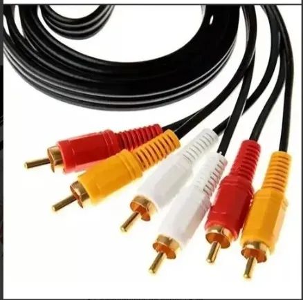 Cabo RCA 3 cores 1,5 comprimento R$ 3 - Foto 2