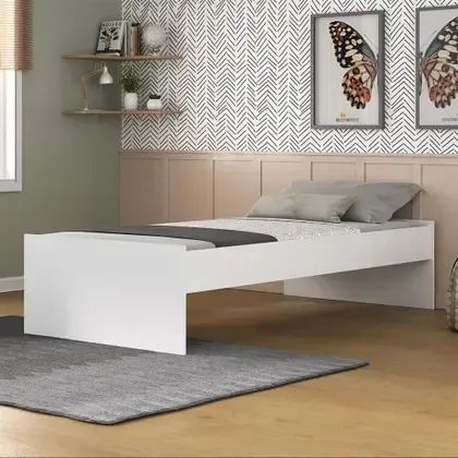 Cama Solteiro em MDF sem Cabeceira - Marcenaria