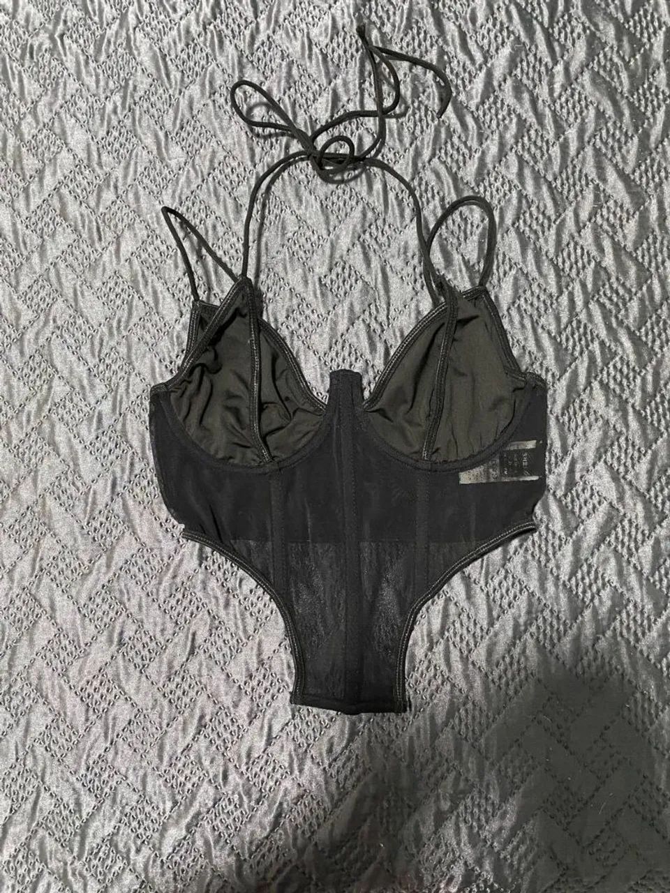 Cropped corset shein preto