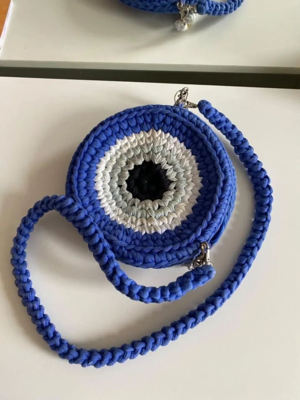 Bolsa Olho Grego crochê 