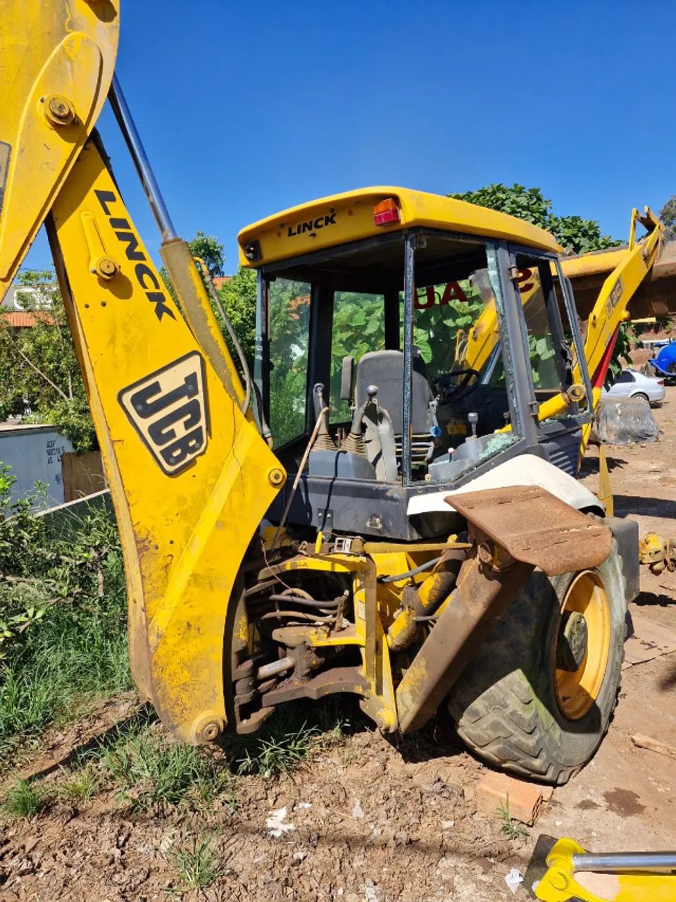 Retroescavadeira JCB 3c ano 2007 tração 4x2 sem motor  - Foto 6