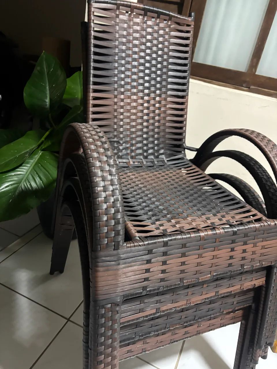 Kit de 4 cadeiras área de lazer 