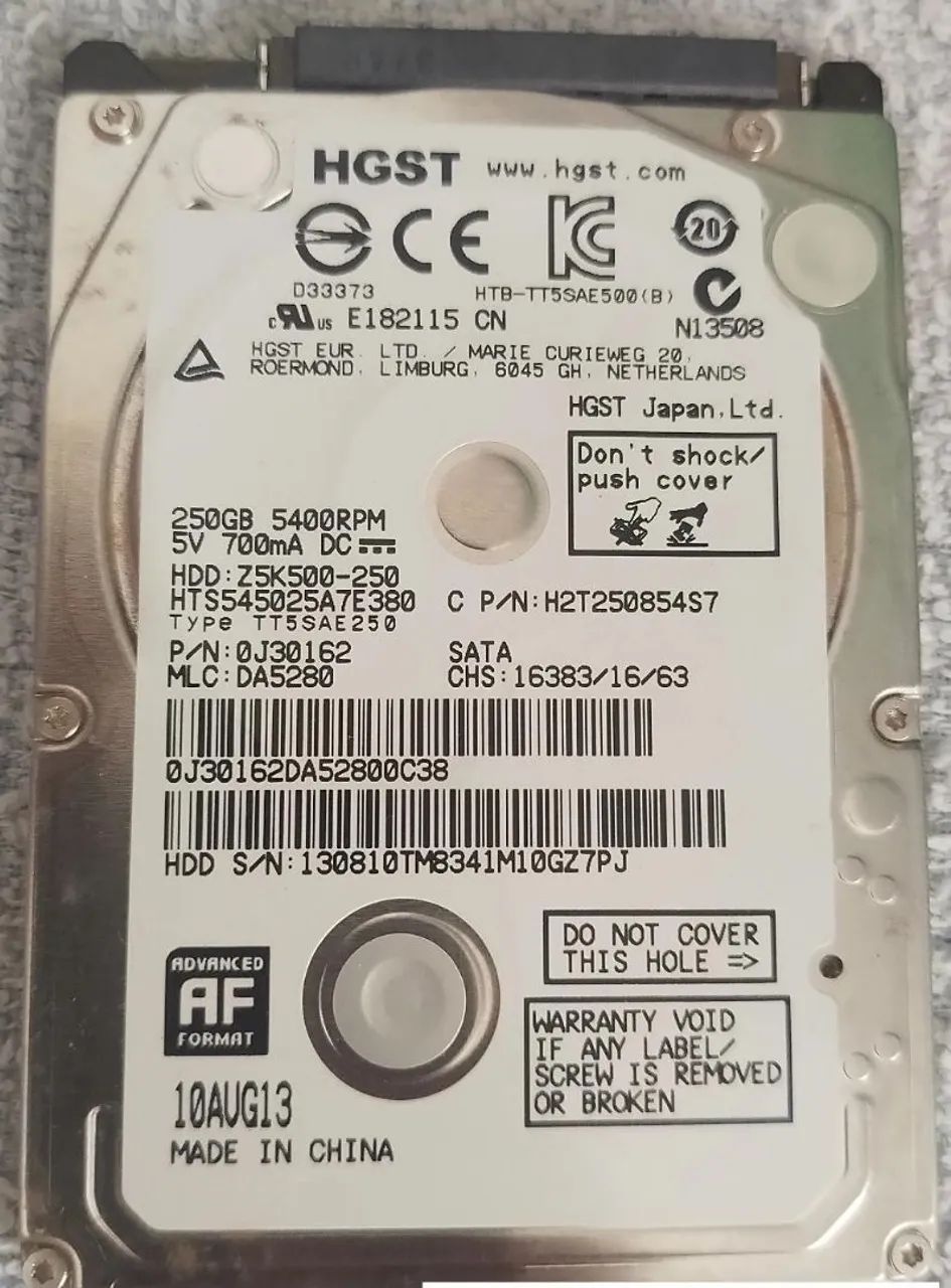 HD 250GB para Notebook - R$ 50