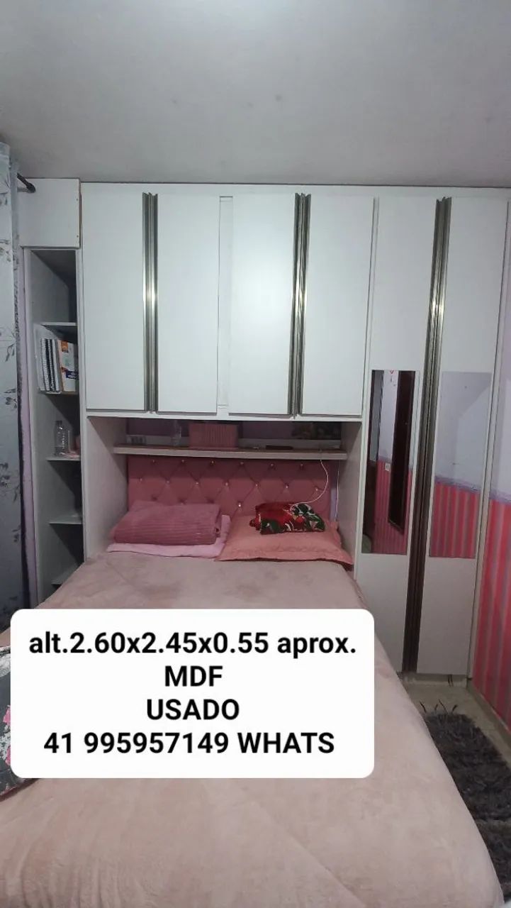 Guarda roupa sobe medida usado 