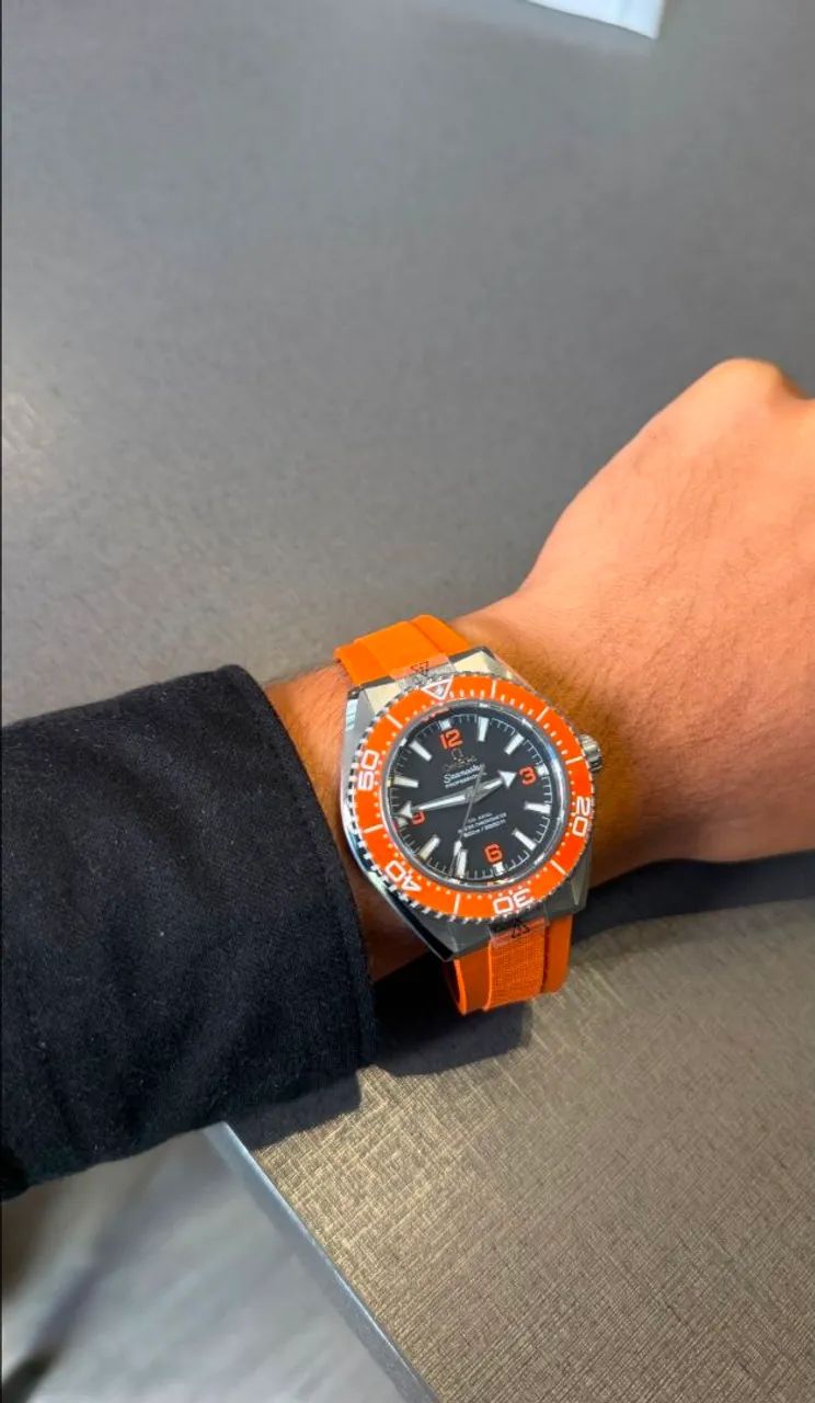 Omega Planet Ocean (Orange) (Qualidade Super) 