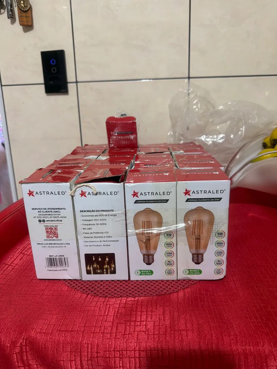 Kit de 20 Lâmpadas  amarela  para decoração 4W - Foto 6