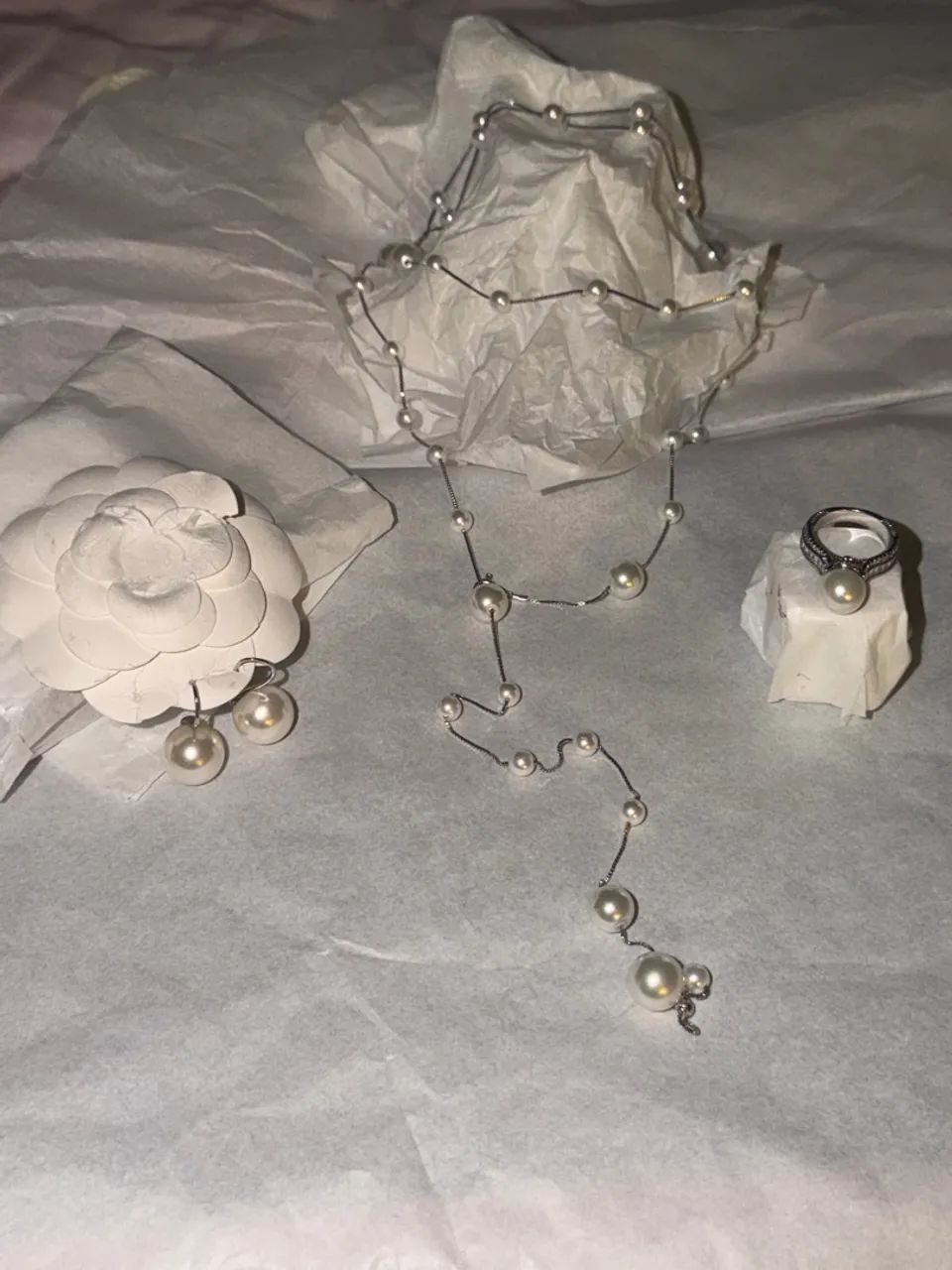 Conjunto semi joia banho ouro luxo