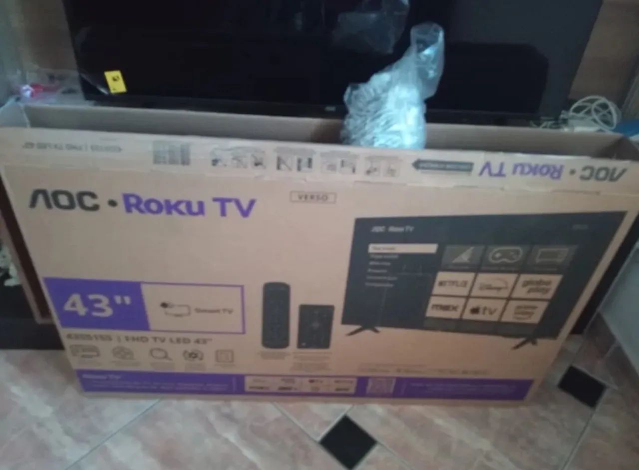 Tv AOC Roku full Led 43 Polegadas  - Foto 2