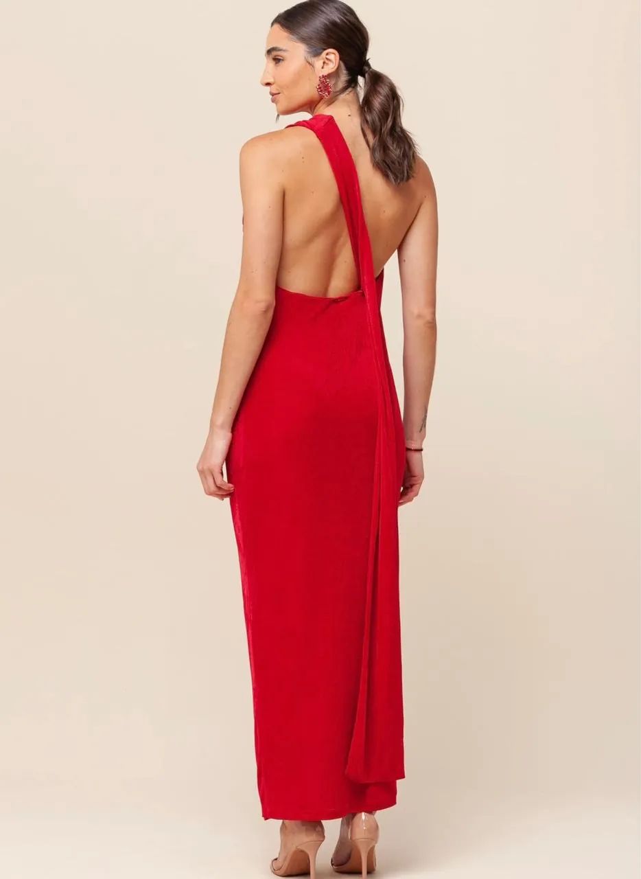 Vestido vermelho elegante  - Foto 3