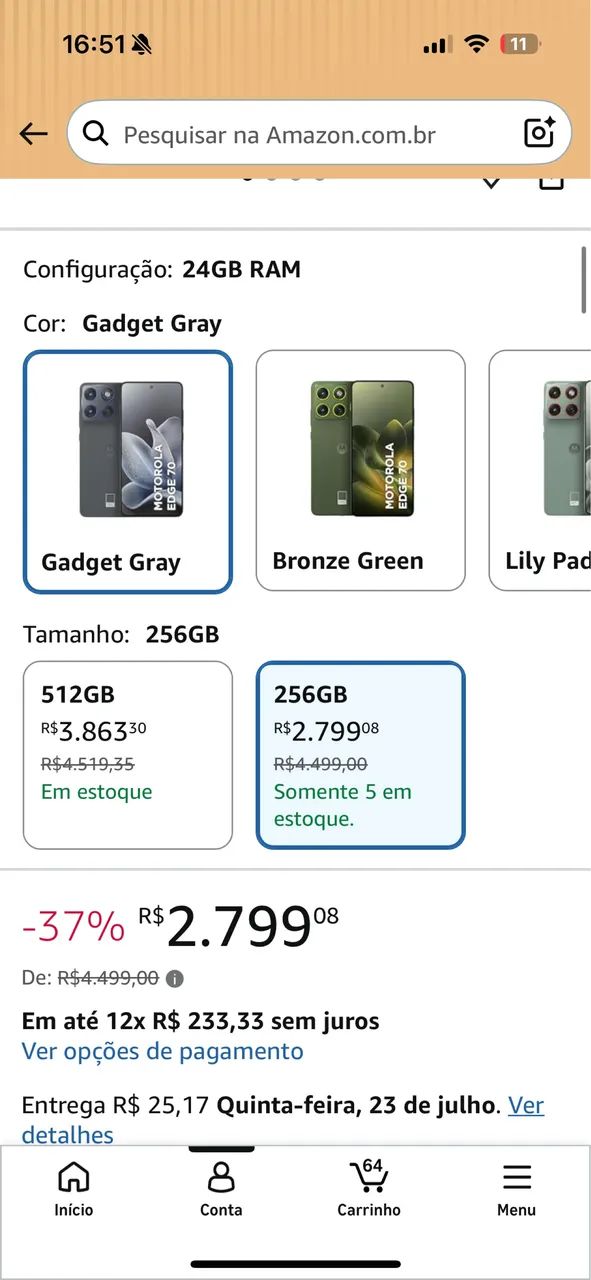 Motorola Edge 70 - 256GB 24RAM - Foto 2