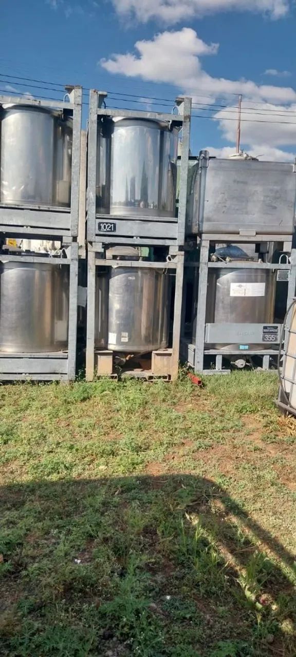 CONTAINERS CILÍNDRICOS EM AÇO INÓX  - Foto 3