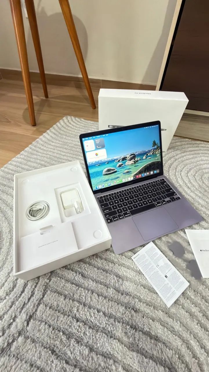 MACBOOK AIR M1 (512GB SSD) - COMPLETO NA CAIXA ORIGINAL