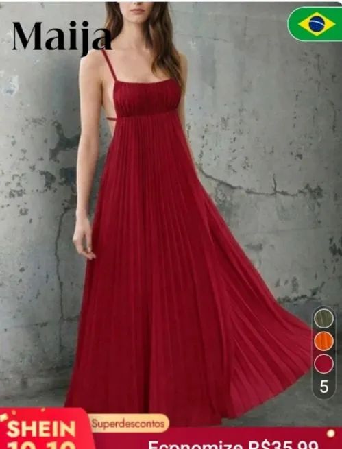 Vestido longo da shein 
