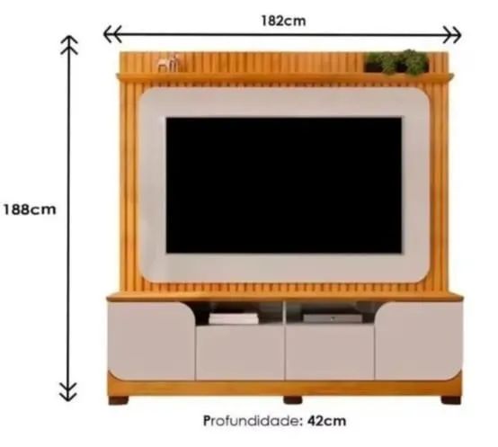 PAINEL DE TELEVISÃO COM ARMÁRIO