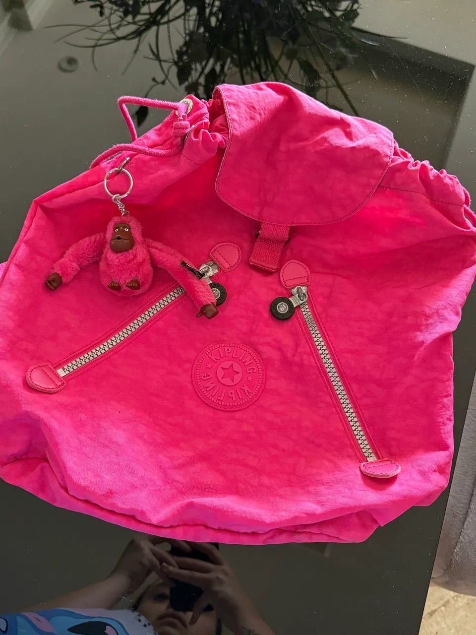 MOCHILA ROSA KIPLING ORIGINAL 