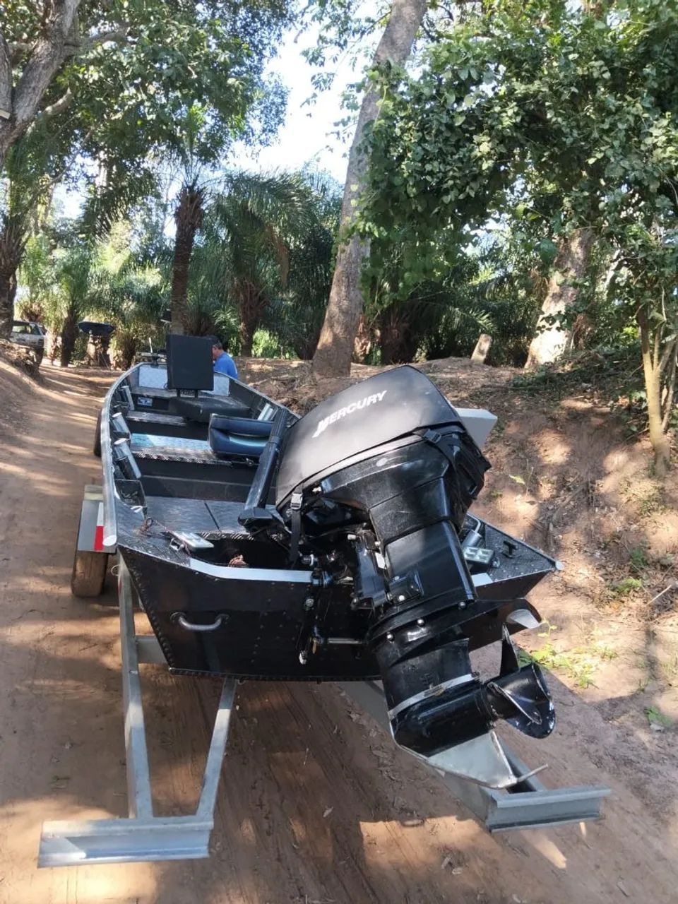 barco motor carreta