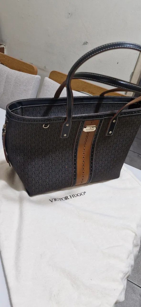 Bolsa couro Vitor Hugo original - Foto 4